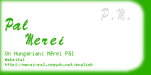 pal merei business card